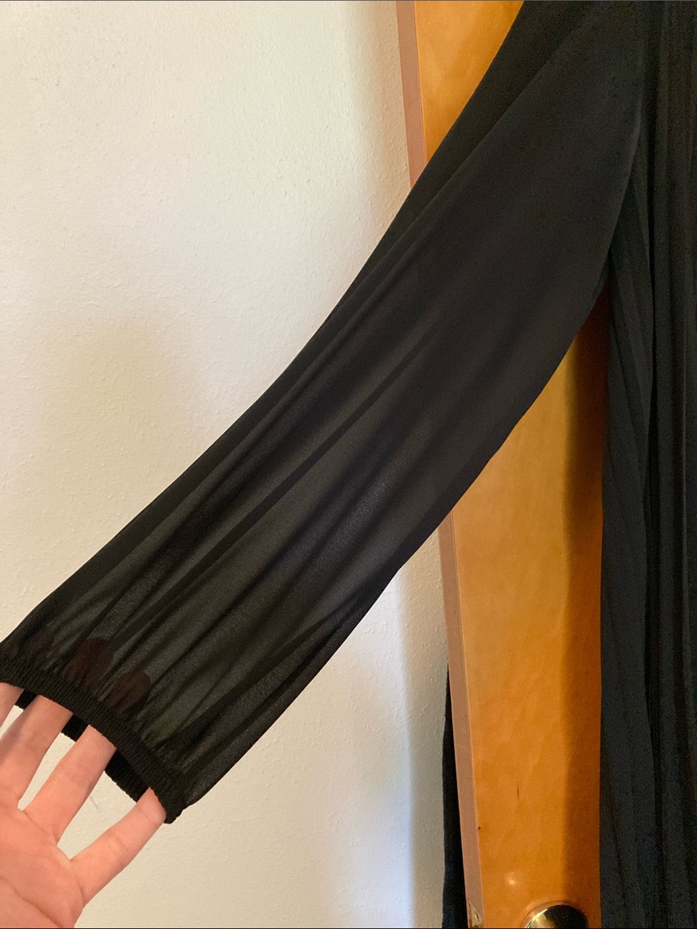 Nine West Black V-Neck Dress with Collar - Picture 4 of 7